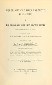 Cover of: Nederlandsche Timor-expeditie, 1910-1912: Beschreven door G.A.F. Molengraaff [et al.]