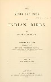 Cover of: nests and eggs of Indian birds
