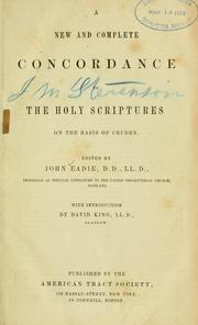 Cover of: A new and complete concordance to the Holy Scriptures: on the basis of Cruden.