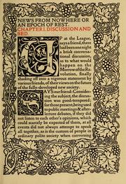 Cover of: News from nowhere by William Morris