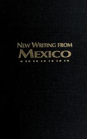 Cover of: New writing from Mexico by edited by Reginald Gibbons.