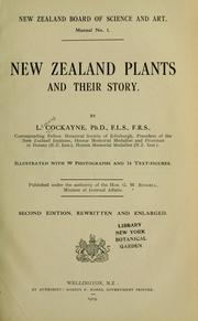 Cover of: New Zealand plants and their story.