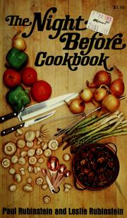 Cover of: The night before cookbook