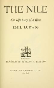 Cover of: The Nile by Emil Ludwig