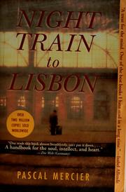 Night train to Lisbon by Pascal Mercier