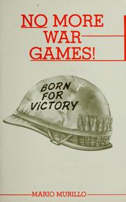 Cover of: No more war games