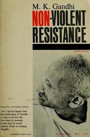 Cover of: Non-violent resistance (Satyagraha)