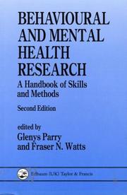 Behavioural and mental health research : a handbook of skills and methods