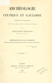 Cover of: Nos origines. by Alexandre Louis Joseph Bertrand
