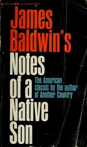 Cover of: Notes of a native son.