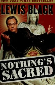 Cover of: Nothing's sacred
