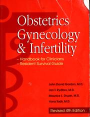 Cover of: Obstetrics, gynecology, & infertility by John David Gordon ... [et al.] ; technical and computer support, Bill Gillespie ; [foreword by Mary Lake Polan].