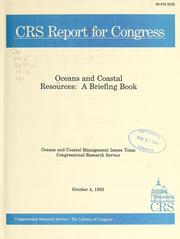 Cover of: Oceans and coastal resources by Library of Congress. Congressional Research Service