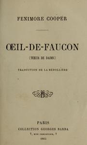 Cover of: Oeil-de-faucon (Tueur de daims) by James Fenimore Cooper