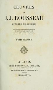Cover of: Oeuvres de J.J. Rousseau citoyen de Genève.