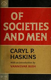 Cover of: Of societies and men