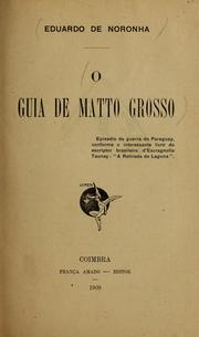 Cover of: O guia de Matto Grosso