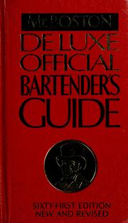 Cover of: Old Mr. Boston deluxe official bartender's guide. by 
