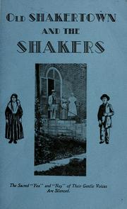 Cover of: Old Shakertown and the Shakers by Daniel Mac-Hir Hutton