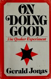 Cover of: On doing good.