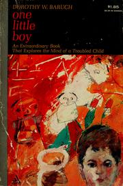 Cover of: One little boy. by Dorothy Walter Baruch