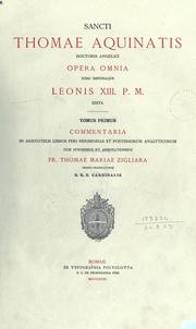Cover of: Opera omnia, iussu impensaque Leonis XIII. P.M. edita. by Thomas Aquinas