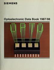 Cover of: Optoelectronic data book, 1987-1988 by Siemens.