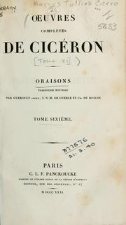 Cover of: Oraisons by Cicero