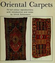 Cover of: Oriental carpets by Schürmann, Ulrich writer on oriental rugs.
