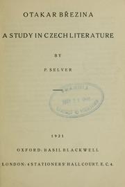 Cover of: Otakar Bezina: a study in Czech literature.