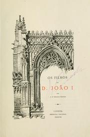 Cover of: filhos de d. João I.