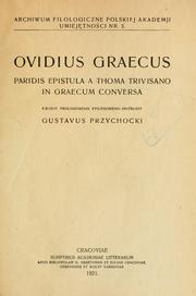Cover of: Ovidius Graecus by Ovid
