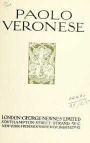 Cover of: Paolo Veronese.
