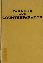 Cover of: Paradox and counterparadox by Mara Selvini Palazzoli ... [et al.] ; translated by Elisabeth V. Burt.