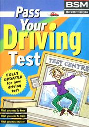 Cover of: Pass your driving test. by 