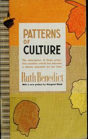 Cover of: Patterns of culture by Ruth Benedict