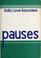 Cover of: Pauses