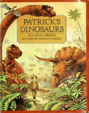 Cover of: Patrick's dinosaurs by Carol Carrick