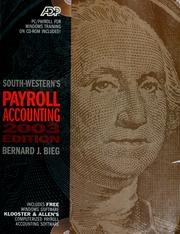 Cover of: Payroll accounting