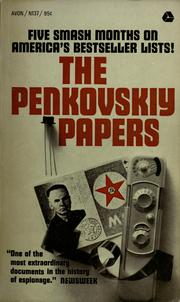 Cover of: The Penkovsky papers