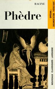 Cover of: Phèdre by Jean Racine
