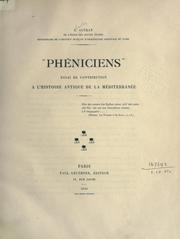 Cover of: "Phéniciens": essai de contribution à l'histoire antique de la Méditerranée.