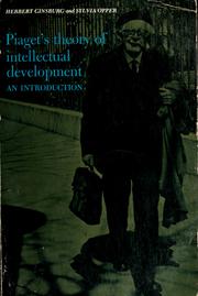 Cover of: Piaget's theory of intellectual development: an introduction