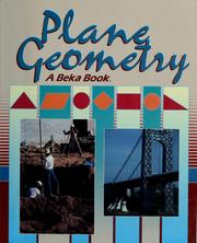 Cover of: Plane geometry: A traditional approach