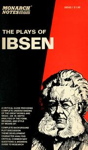 Cover of: The plays of Ibsen : A doll's house ; Hedda Gabler ; Peer Gynt ; The wild duck and others by Edward T. Byrnes