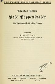 Cover of: Pole Poppenspäler: eine Erzählung für die reifere Jugend