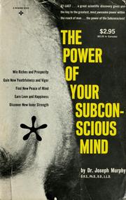 Cover of: The power of your subconscious mind.