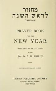Cover of: Prayer book for the New Year
