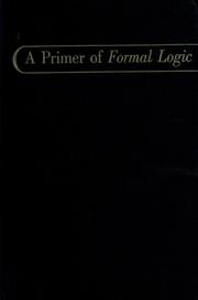 Cover of: A primer of formal logic