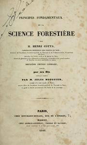 Cover of: Principes fondamentaux de la science forestière by Heinrich von Cotta